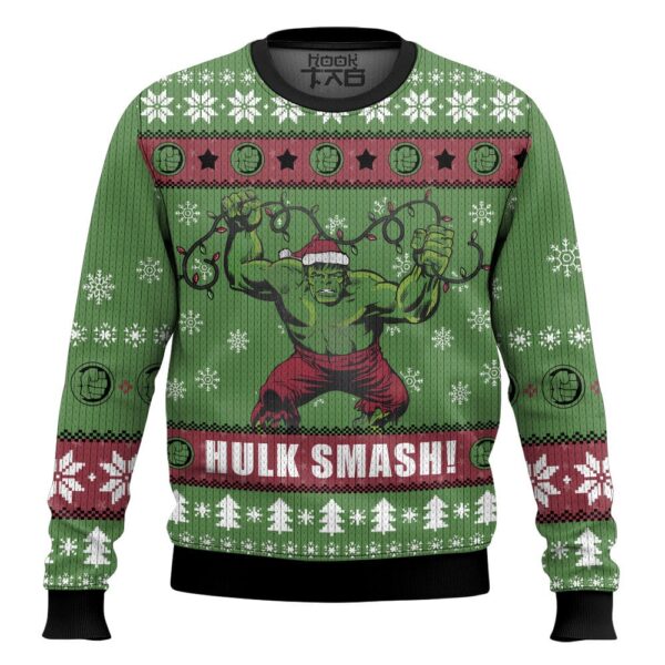 Hulk Smash Best Holiday Christmas Ugly Sweater Gifts For Family