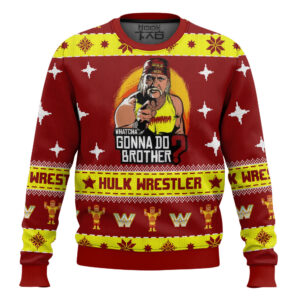 Hulk Wrestler WWE Christmas Best Holiday Christmas Ugly Sweater Gifts For Family