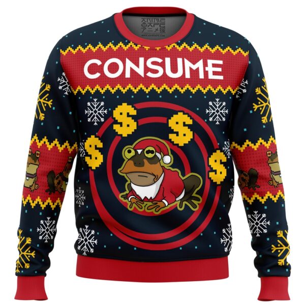 Hypnotoad Consume Futurama Gifts For Family Holiday Christmas Ugly Sweater