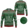 I Dont Know Margo National Lampoons Christmas Vacation Best Holiday Christmas Ugly Sweater Gifts For Family