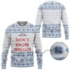 I Dont Know Margo National Lampoon Christmas Vacation Best Holiday Christmas Ugly Sweater Gifts For Family