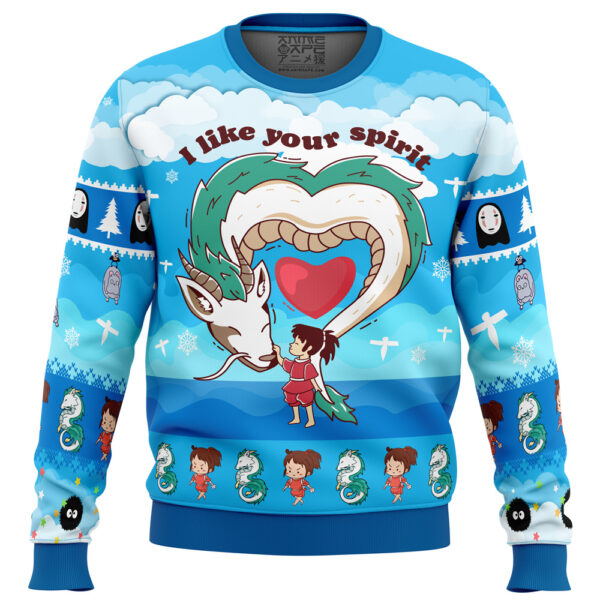 I Like Your Spirit Spirited Away Gifts For Family Holiday Christmas Ugly Sweater