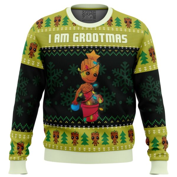 I am Grootmas Guardians of the Galaxy Marvel Gifts For Family Holiday Christmas Ugly Sweater