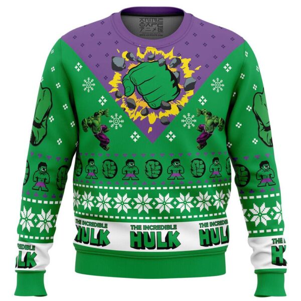 Im Always Angry The Incredible Hulk Marvel Gifts For Family Holiday Christmas Ugly Sweater