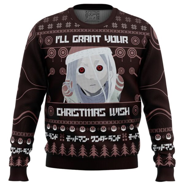 Ill Grant Your Christmas Wish Deadman Wonderland Gifts For Family Holiday Christmas Ugly Sweater