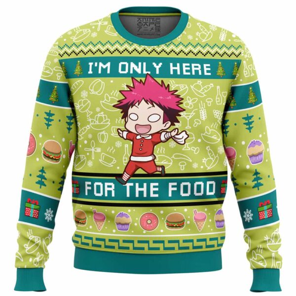 I’m Only Here For The Food Food Wars Gifts For Family Holiday Christmas Ugly Sweater