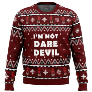 I’m not Daredevil Marvel Gifts For Family Holiday Christmas Ugly Sweater