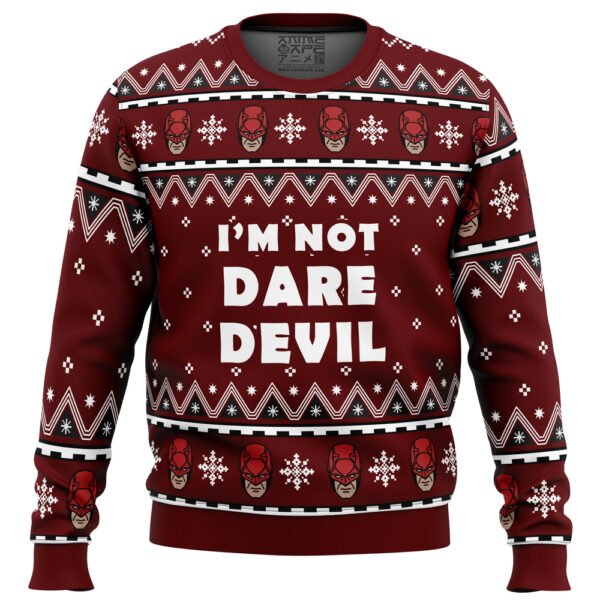 I’m not Daredevil Marvel Gifts For Family Holiday Christmas Ugly Sweater