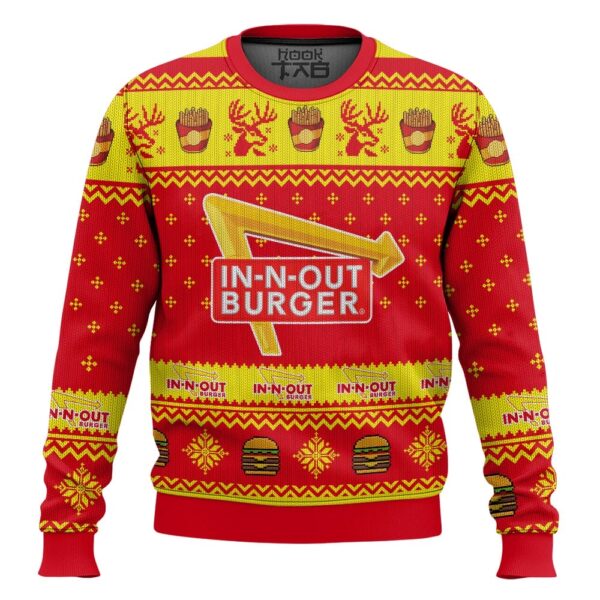 In-N-Out Burger Best Holiday Christmas Ugly Sweater Gifts For Family