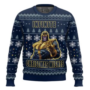 Infinite Christmas Wishes Thanos Best Holiday Christmas Ugly Sweater Gifts For Family