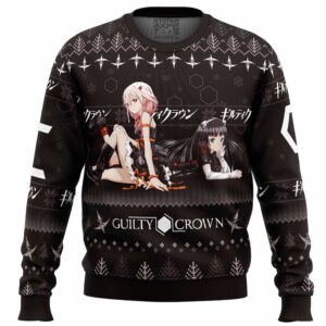 Inori X Tsugumi Guilty Crown Gifts For Family Holiday Christmas Ugly Sweater