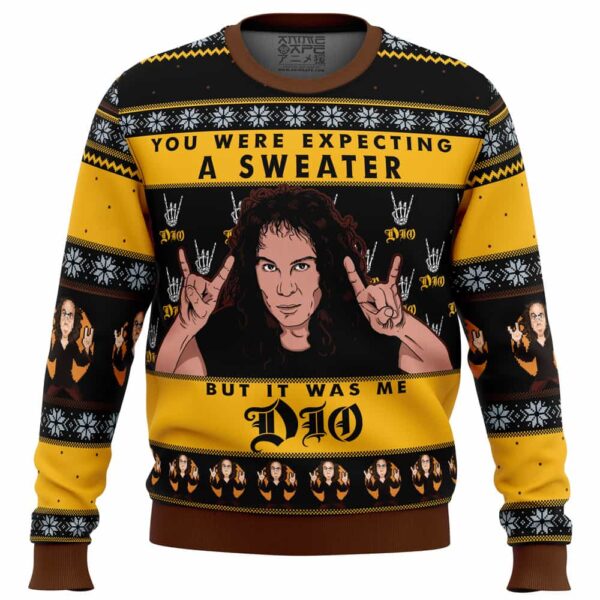 It Was Me Dio Ronnie James Dio Gifts For Family Holiday Christmas Ugly Sweater