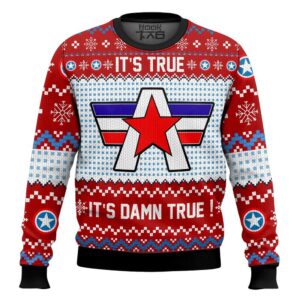 Its True Its Damn True Kurt Angle Best Holiday Christmas Ugly Sweater Gifts For Family