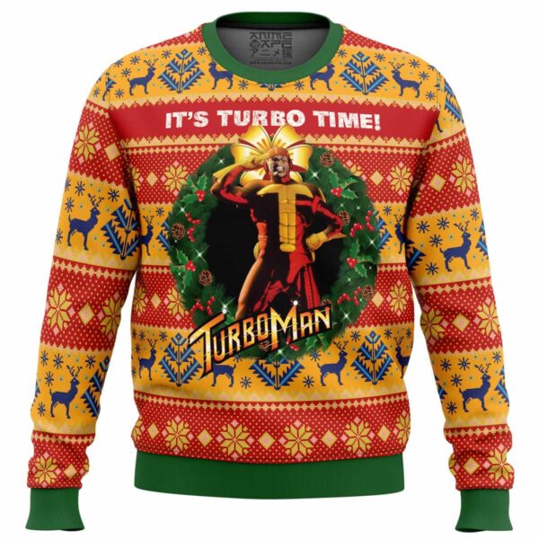 Its Turbo Time Turbo Time Gifts For Family Holiday Christmas Ugly Sweater