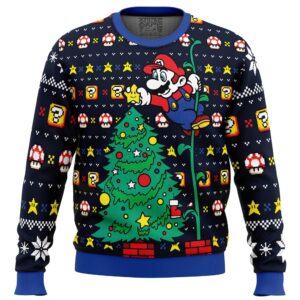 Its a Tree Mario Bros Gifts For Family Holiday Christmas Ugly Sweater