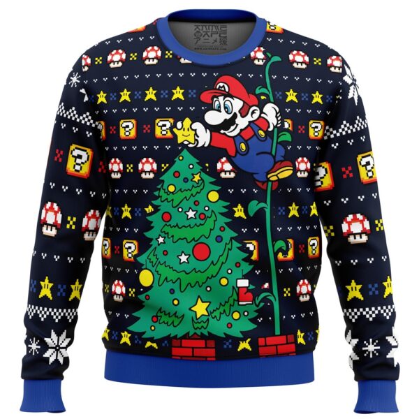 Its a Tree Mario Bros Gifts For Family Holiday Christmas Ugly Sweater