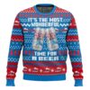 Its The Most Wonderful Time For A Beer Parody Gifts For Family Holiday Christmas Ugly Sweater