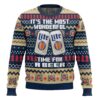 Its the Most Wonderful time for a Guinness Best Holiday Christmas Ugly Sweater Gifts For Family