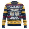 Its the Most Wonderful time for a Miller Lite Best Holiday Christmas Ugly Sweater Gifts For Family