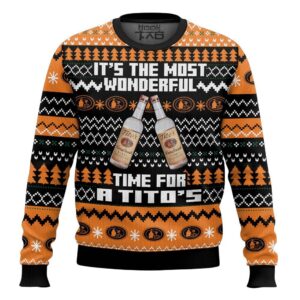 Its the Most Wonderful time for a Tito’s Best Holiday Christmas Ugly Sweater Gifts For Family