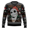 Jack Skellington Face Love White Best Gifts For Family For Holiday Christmas Ugly Sweater