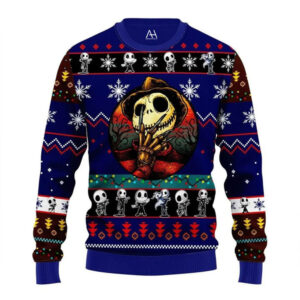 Jack Skellington Gifts For Family Holiday Christmas Ugly Sweater