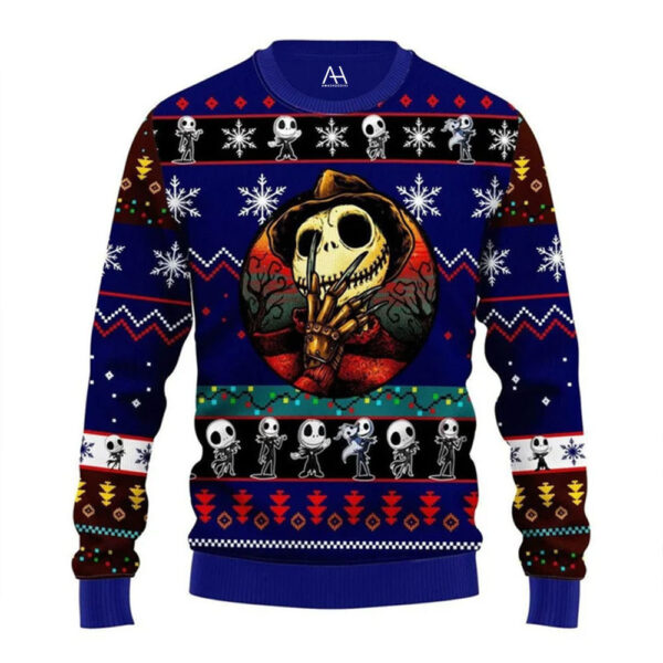 Jack Skellington Gifts For Family Holiday Christmas Ugly Sweater