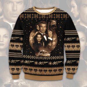 James Bond 007 Best Gifts For Family For Holiday Christmas Ugly Sweater