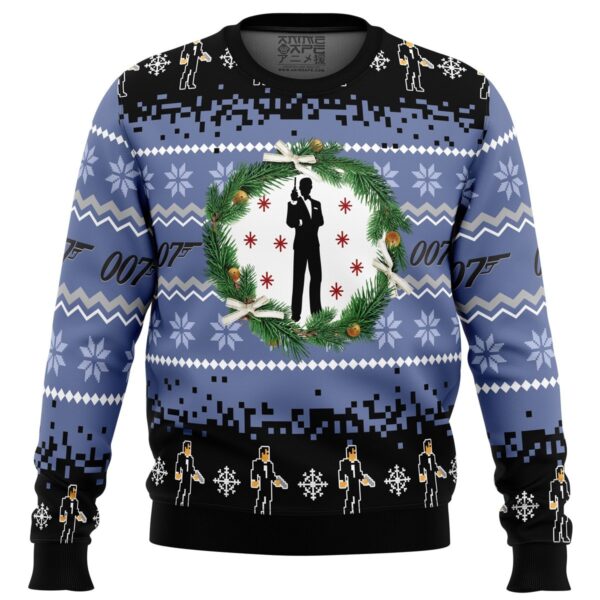 James Bond 007 Gifts For Family Holiday Christmas Ugly Sweater