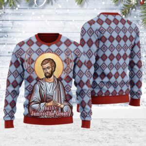 James the Great Gifts For Family Holiday Christmas Ugly Sweater