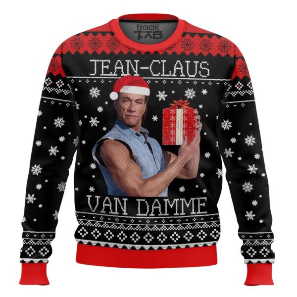 Jean Claus Van Damme Christmas Best Holiday Christmas Ugly Sweater Gifts For Family