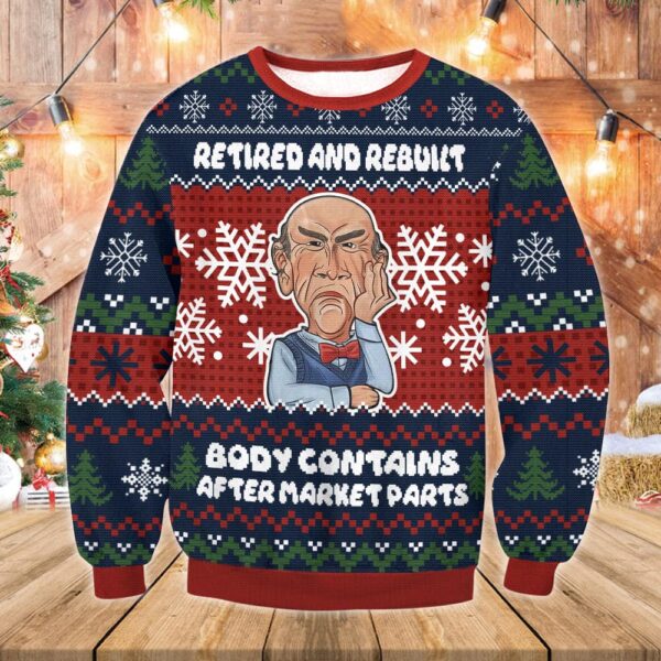 Jeff Dunham Retired And Rebuilt Best Holiday Christmas Ugly Sweater Gifts For Family