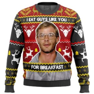 Jeffrey Dahmer Gifts For Family Holiday Christmas Ugly Sweater