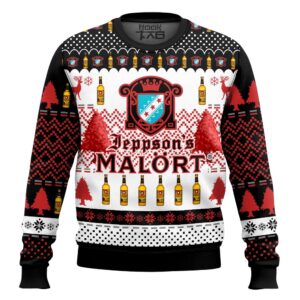 Jeppson’s Malort Best Holiday Christmas Ugly Sweater Gifts For Family