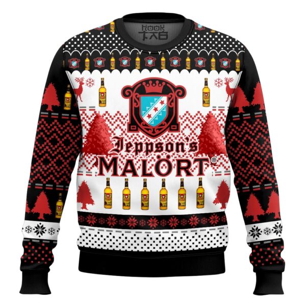 Jeppson’s Malort Best Holiday Christmas Ugly Sweater Gifts For Family