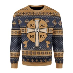 Jesus IC XC Best Gifts For Family For Holiday Christmas Ugly Sweater