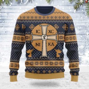 Jesus IC XC Gifts For Family Holiday Christmas Ugly Sweater