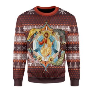 Jesus Orthodoxy Best Gifts For Family For Holiday Christmas Ugly Sweater