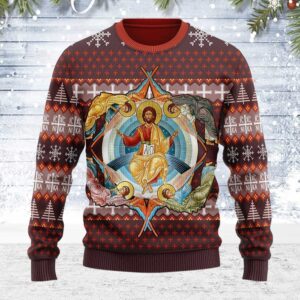 Jesus Orthodoxy Gifts For Family Holiday Christmas Ugly Sweater