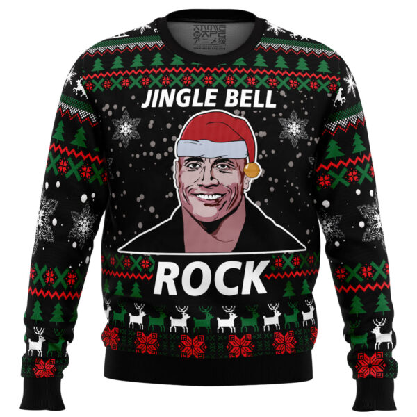 Jingle Bell Rock Dwayne Johnson Gifts For Family Holiday Christmas Ugly Sweater