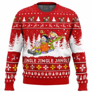 Jingle Jingle Jangle Ed Edd n Eddy Gifts For Family Holiday Christmas Ugly Sweater