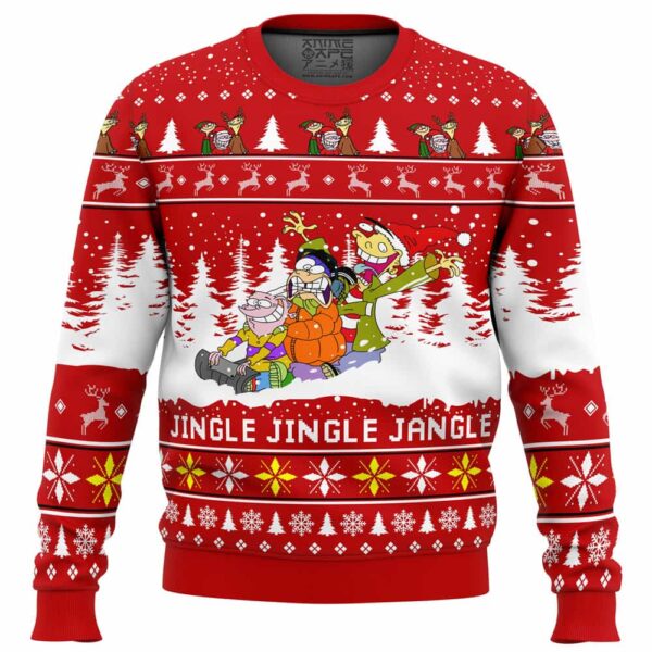 Jingle Jingle Jangle Ed Edd n Eddy Gifts For Family Holiday Christmas Ugly Sweater