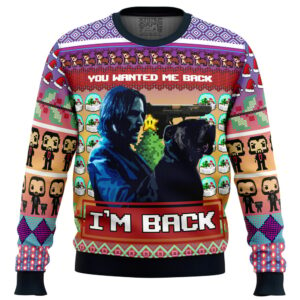 John Wick Gifts For Family Holiday Christmas Ugly Sweater