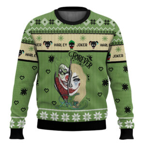 Joker x Harley Quinn Best Holiday Christmas Ugly Sweater Gifts For Family