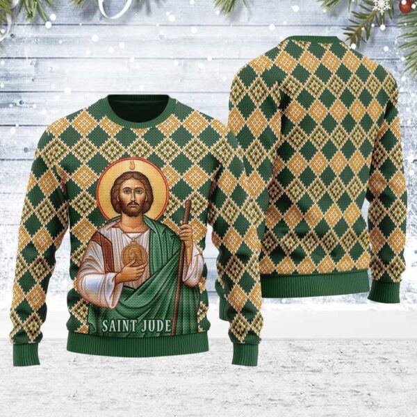 Jude the Apostle Gifts For Family Holiday Christmas Ugly Sweater