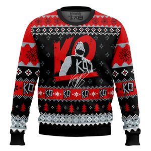 KO Kevin Owens Best Holiday Christmas Ugly Sweater Gifts For Family