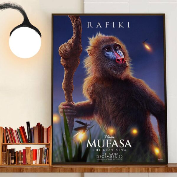 Kagiso Lediga As Rafiki In Mufasa The Lion King Of Disney Release December 20th 2024 Home Decor Poster Canvas