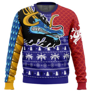 Kaido Dragon OP Pirates Gifts For Family Holiday Christmas Ugly Sweater