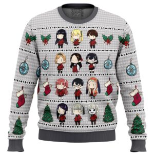 Kakegurui Chibi Gamblers Gifts For Family Holiday Christmas Ugly Sweater