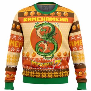 Kamehameha DBZ Gifts For Family Holiday Christmas Ugly Sweater